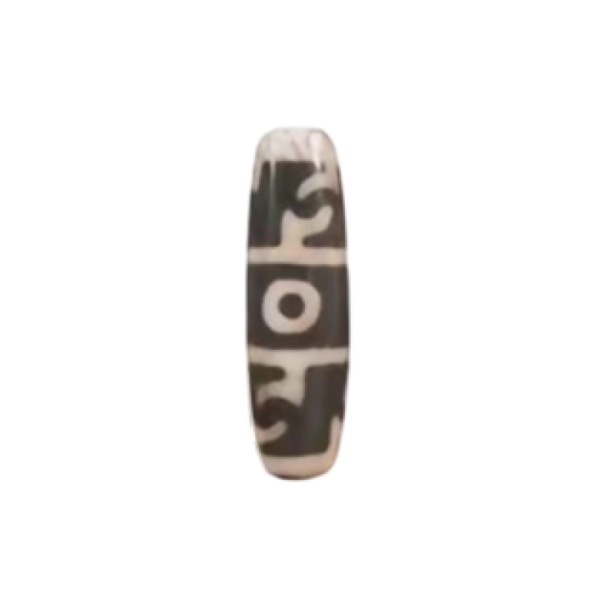 Dharma Vajra Motif Dzi Bead